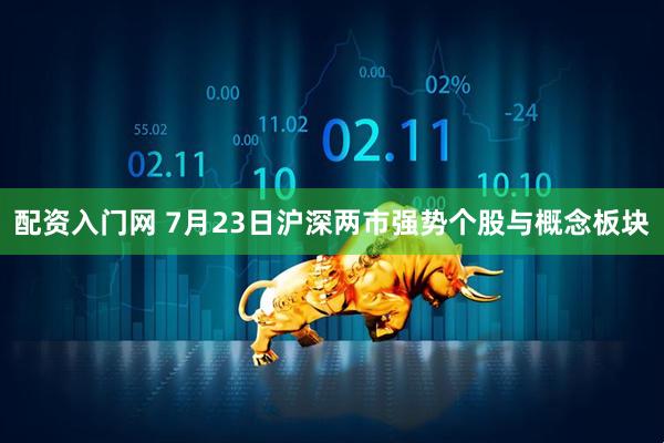 配资入门网 7月23日沪深两市强势个股与概念板块